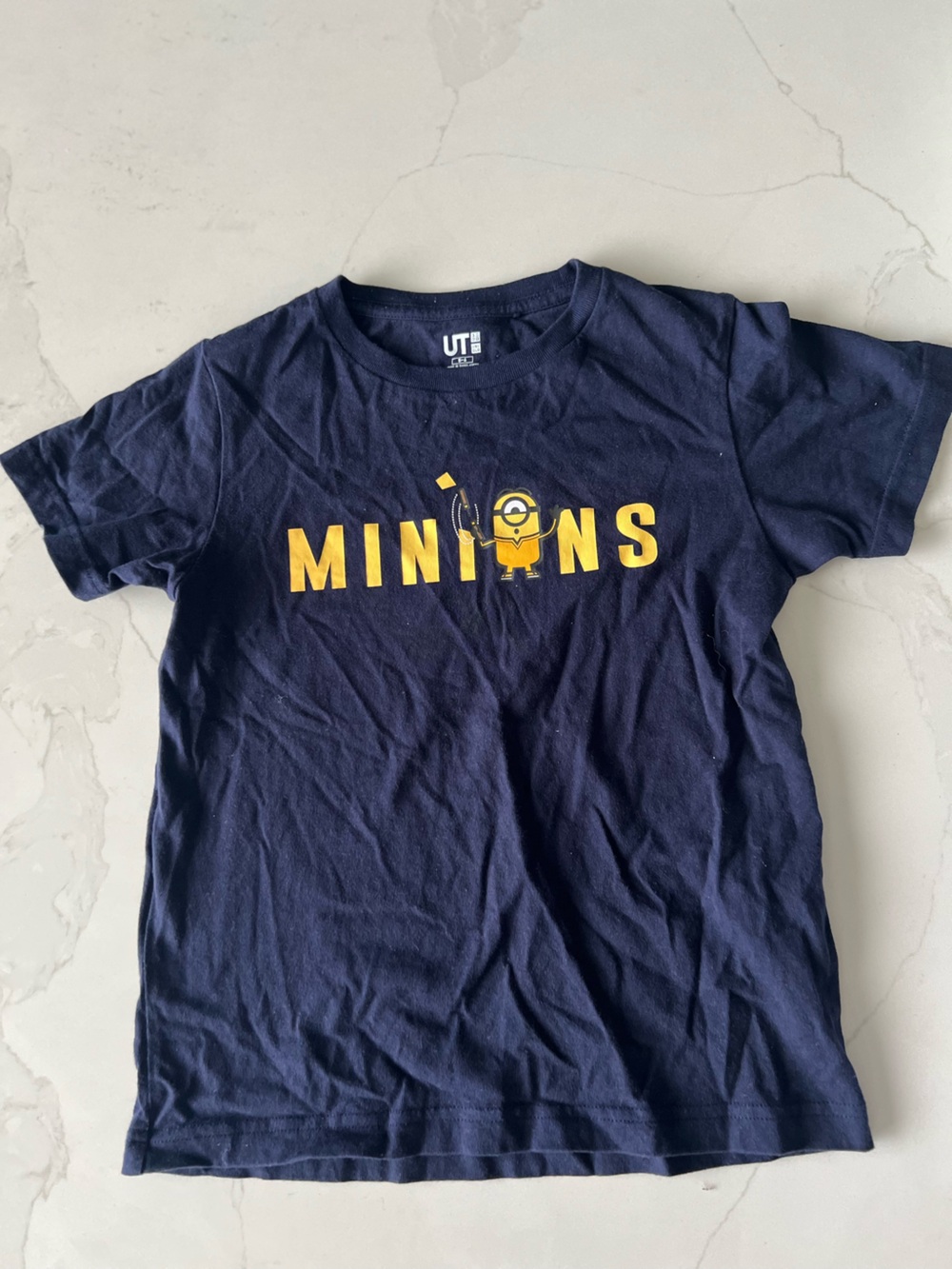 Uniqlo Navy Graphic UT Tee with Minions Logo